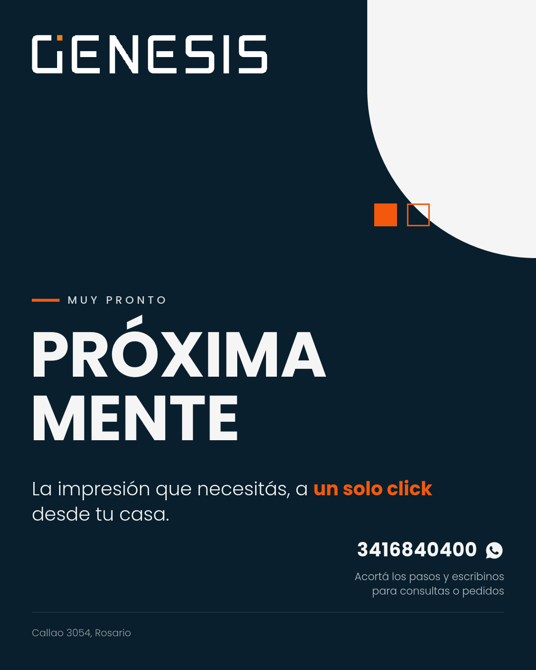 Genesis Impresiones - Próximamente